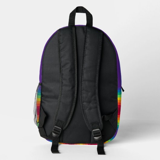 Sac à dos en Motif à rayures mignon Monogramme arc (Verso)
