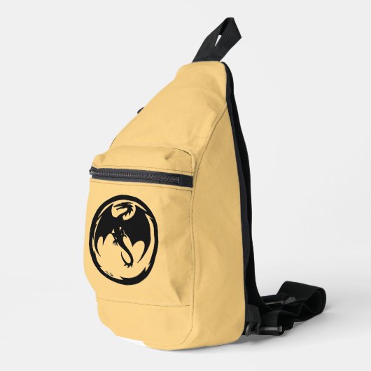 sac à dos en or Dragon noir (Coin droit)