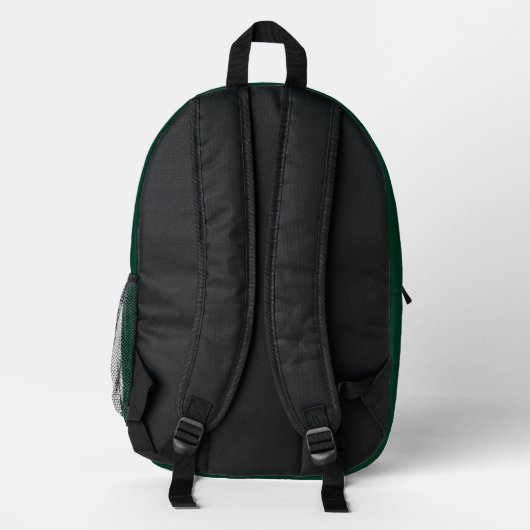 Sac à dos en pin vert foncé, sac / Personnaliser (Verso)