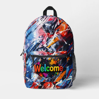 sac à dos enfants aquarelle retour à l'école moder