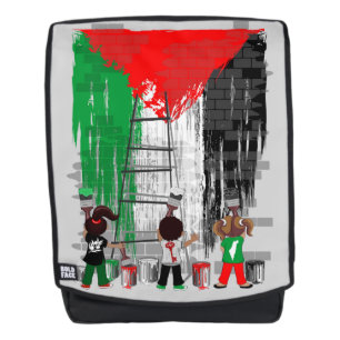 Sac À Dos Enfants de Gaza peignant le drapeau de la Palestin