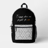 Sac à dos "Engagé dans vos projets de vie" (Recto)