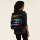 Sac À Dos Equality Love Rainbow Brush Strokes LGBTQ ID656 (Porté)