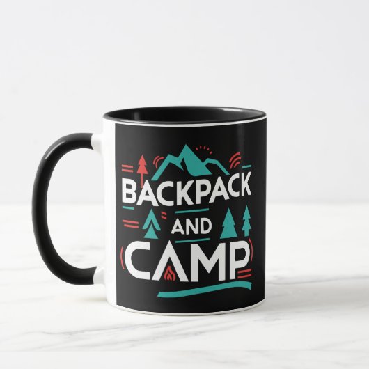 Sac à dos et camp, tasse de camp d'été (Gauche)