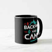 Sac à dos et camp, tasse de camp d'été (Devant droit)