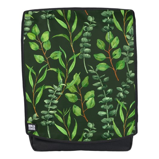 Sac À Dos Eucalyptus vert foncé (Devant)