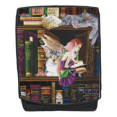 Sac À Dos Fairy Cats Livres Bibliothèque Imaginaire (Devant)