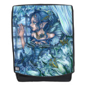 Sac À Dos Fée de givre vue d'un hiver saphir (Devant)