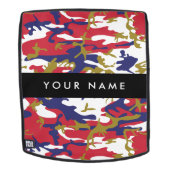 Sac À Dos Fête de l'Indépendance Camouflage Votre nom Person (Devant amovible)
