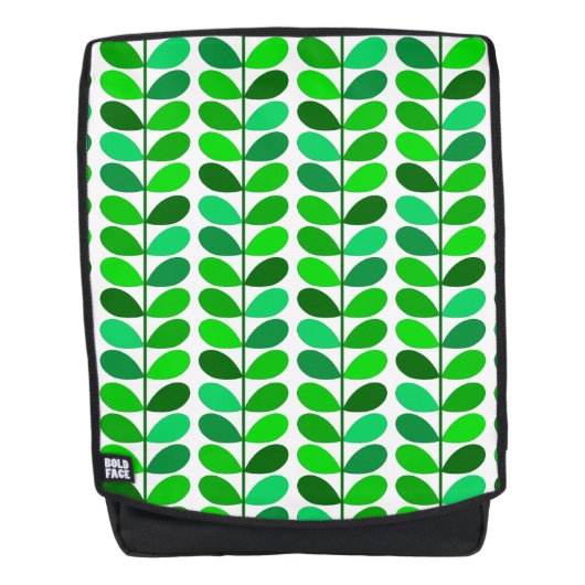 Sac À Dos Feuilles danois du milieu du siècle, Emerald et Li (Devant)