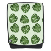 Sac À Dos Feuilles de palmiers, Feuilles verts, Motif tropic (Devant)