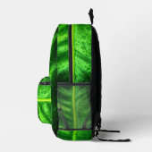 Sac à dos Feuilles verts avec gouttes de pluie (Droite)