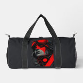 Sac à dos fille cyberpunk dystopique rouge cible (Recto)