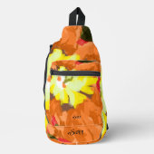 Sac à dos : Fleur jaune orange . (Recto)