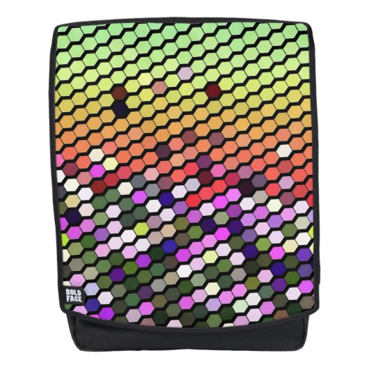 SAC À DOS FLEUR SAUVAGE ABSTRAIT (Devant)