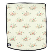 Sac À Dos Fleurs Bleues, Fleurs Rouges, Motif De Fleurs (Devant amovible)