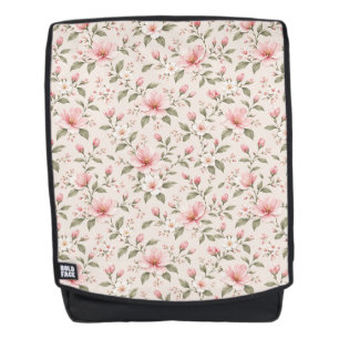 Sac À Dos Fleurs de cerisier rose tendre motif sans couture