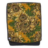 Sac À Dos Fleurs de chrysanthème jaune (Devant)