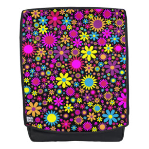Sac À Dos Fleurs psychédéliques dynamiques en Bloom-67566