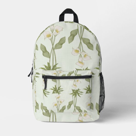 Sac à dos floral blanc (Recto)