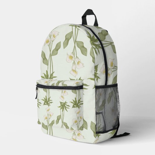 Sac à dos floral blanc (Coin arrière droit)