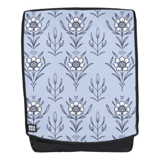 Sac À Dos Floral bleu (Devant)