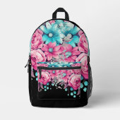 Sac à dos floral élégant et moderne (Recto)