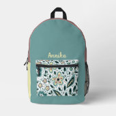 Sac à dos floral pour fille (Recto)