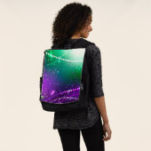 Sac À Dos Fond festif violet de Mardi Gras (Porté)