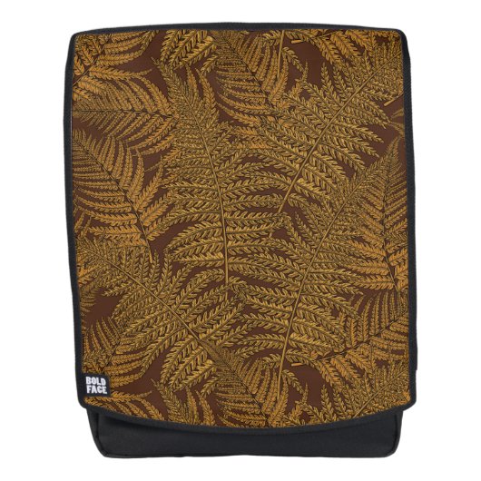 Sac À Dos Foule automnale sur brun (Devant)