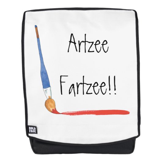 Sac À Dos Fun Super mignon Artzee Fartzee Artiste (Devant)