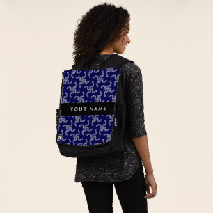 Sac À Dos Garland de Noël, Bleu, Votre nom, Personnaliser