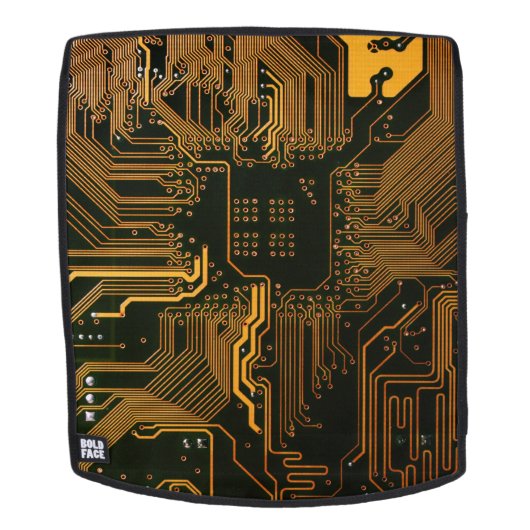 Sac À Dos Geek Sortie carte circuit électronique orange PCB (Devant amovible)