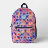 Sac à dos géométrique multicolore par Joya Eve (Recto)