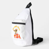 Sac à dos graphique blanc pour amateur de pizza dr (Coin droit)