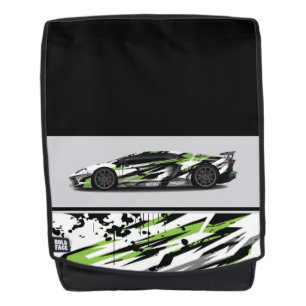 Sac à dos gras visage-Sac à dos voiture de sport