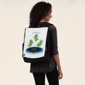 Sac À Dos Haricots verts mignons sur dessin animé trampoline (Porté)