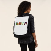 Sac À Dos Hawai'i - Lettres calligraphie - Aloha Hawaii (Porté)