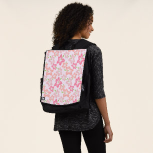 Sac À Dos Hibiscus rose, Fleurs roses, Motif de fleurs