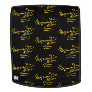 Sac À Dos HOMAGE À MOZART 3D Gold Signature Composer Noir
