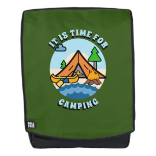 Sac À Dos Il est temps de Camping personnalisé