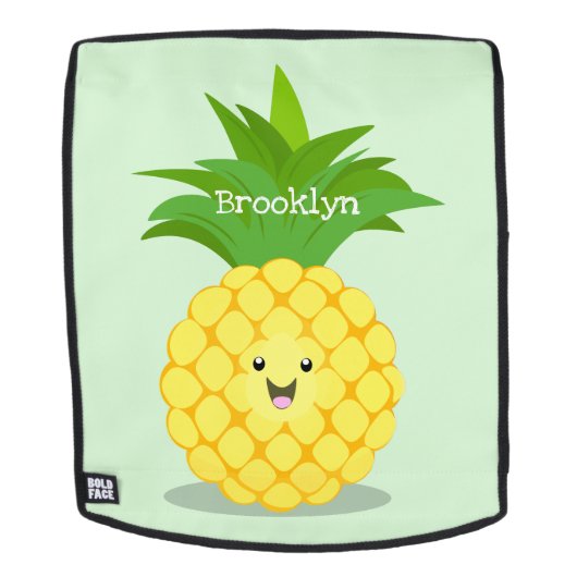 Sac À Dos Illustration d'ananas mignon (Devant amovible)