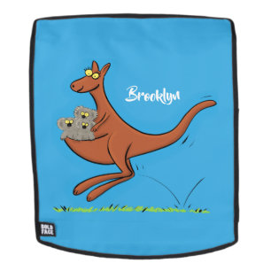 Sac À Dos Illustration de dessin animé Cute kangaroo et koal