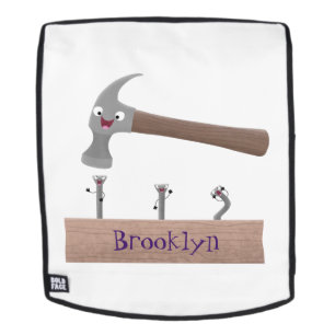 Sac À Dos Illustration de dessin mignon, marteau et ongles