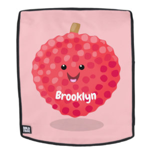 Sac À Dos Illustration de litchee rose mignon