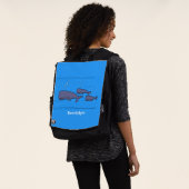 Sac À Dos Illustration de mignonne migratrice de baleines à (Porté)