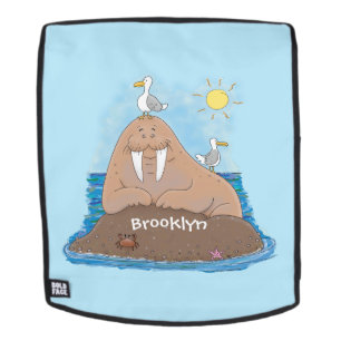 Sac À Dos Illustration drôle de morse joyeux