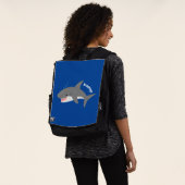 Sac À Dos Illustration joyeuse du grand requin blanc (Porté)