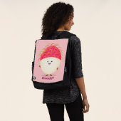Sac À Dos Illustration mignon du ramboutan rose (Porté)