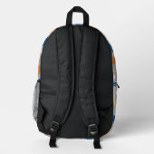 SAC À DOS IMPRIMÉ 野球柄（グレー） (Verso)